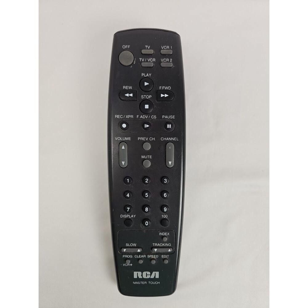 RCA Master Touch TV/VCR Remote Control 64043-0030-00 Genuine OEM WORKING TESTED